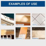 The Multi Drum Sander MRS1300 by Scheppach is suitable for polishing, satin finishing, cleaning, grinding/sanding, de-rusting, and brightening. Ideal for various surface treatments.