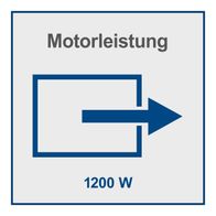 Motorleistung von 1200 Watt für den Nass-Trockensauger NTS30v2