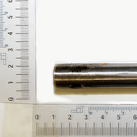 Scheppach-Antriebswelle mit Maßstab für Länge und Durchmesser