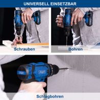 Multifunktionswerkzeug mit Schlagbohr-, Bohr- und Schraubfunktion für präzise DIY-Arbeiten