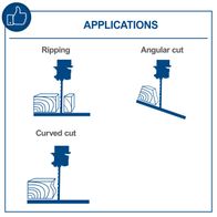 Band saw applications: Ripping, angular and curved cut techniques illustrated