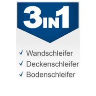 Universal-Wandschleifer, Boden- und Deckenbearbeitungssystem mit 3-in-1-Funktion