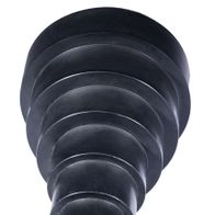 Absaugadapter für Absauganlagen, 7-stufig, Ø25-150mm, flexibel. Gezeigt von unten.