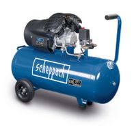 Der Scheppach Kompressor HC120DC mit 100L Tank, 3,0 HP Motor und einer Fördermenge von 371 Litern pro Minute. Ideal für Heimwerkerprojekte.