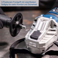 3-Positionen-Griff mit festem Gummi für ergonomische Handhabung