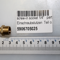 Scheppach-Screw-in-Socket (Teil 5906705025) mit 1/4" Anschluss
