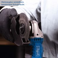 Akku-Winkelschleifer mit verstellbarem Schutzschild und Drehzahlregelung für Schleifscheiben