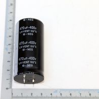Elektrolytkondensator mit 470 µF und 400 V Spannung, LH-Ventil, 105°C