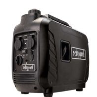 Scheppach Inverter IGT2500, seitliche Ansicht, 2x 230V Steckdosen, 1x 12V DC Anschluss.