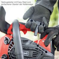 Seilzugstarter mit einfacher Bedienung für Benzin-Baumpflegesäge, Fokus auf ergonomische Handhabung