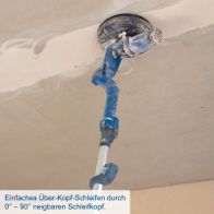 Neigbarer Schleifkopf von 0° bis 90° für flexibles Überkopf-Schleifen