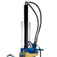 Holzspalter stehend Ox 7-1010 scheppach - 10t, Ansicht von der Seite.