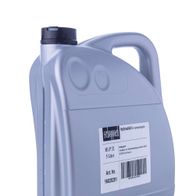 Hydrauliköl 5 Liter Scheppach, HLP 32, Artikelnummer 16020281, 5-Liter-Kanister von der Seite.