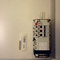 Cam switch MSS star grip/triangle by Scheppach, intern_10644202, with type label and ruler in the background.