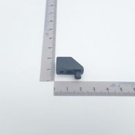 Skalenzeiger RAL9005 von Scheppach. Der Zeiger liegt auf einem Lineal. Der Zeiger ist von links oben fotografiert.