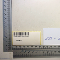Skalenband-Endanschlag 1350 mit Messbereich von 140 bis 251 cm. Produktansicht von oben.