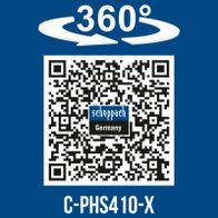 360°-Drehfunktion für präzise Einstellungen des Scheppach-Tools C-PHS410-X