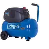 Kompressor GK240ofx Scheppach, 24 Liter, 1,5 PS, 180 Liter pro Minute, von vorne.