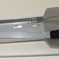 Scheppach-Bedienarm links, Detailansicht mit Mechanik und Halterung