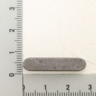 Feather key 6x6x28, side view, length 28 mm.