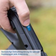 Sechsstufige Drehzahlregulierung für präzise Anpassung an verschiedene Anwendungen