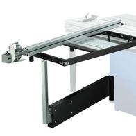 Quertisch mit Teleskoparm, Ansicht von schräg oben.