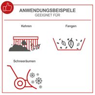 Die Kehrmaschine SC2200PE von Scheppach eignet sich zum Kehren, Fangen und Schneeräumen. Sie ist mit einem 70-Liter-Sammelbehälter und einem Schneeschild ausgestattet.