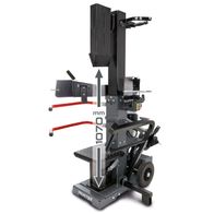 Der Holzspalter PX-CS15t Practixx hat eine Spaltkraft von 15 Tonnen und eine Spalthöhe von 1070 mm. Die Spalthöhe ist einstellbar.