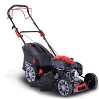 Benzin-Rasenmäher PML53-225S von Scheppach, seitliche Ansicht.