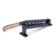 Scheppach-Spanmesser mit Holzgriff und Metallfunktion für Holzspaltung, 220 mm Klingenlänge