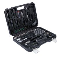 Werkzeugkoffer mit Scheppach-Werkzeugset, inkl. Schraubendreher, Zangen, Schraubmuttern und Bohrer