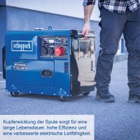 Scheppach-Generator mit kupferbeschichtetem Spulenwickel für lange Lebensdauer, hohe Effizienz und verbesserte elektrische Leitfähigkeit