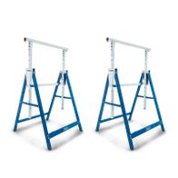 Teleskop-Arbeitsbock aus Scheppach-Set für Arbeitshöhen von 800 bis 1300 mm