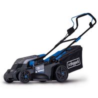 Scheppach Akku-Rasenmäher BC-MP380-X mit ergonomischem Griff und 45-Liter-Korb