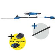 Set mit Akku-Multifunktionswerkzeugen und Batterie-Ladegeräten für Scheppach