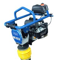 Vibrationsstampfer VS1000 von Scheppach mit 5,6 PS und 10000J, seitliche Ansicht.