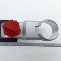 Schnellspanner Kunststoff kpl. Ø46, Ansicht von oben, mit Maßstab zur Größenveranschaulichung.