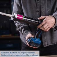 Ergonomischer Akku-Kartuschenpistolengriff mit weichem Grip für angenehme Handhabung