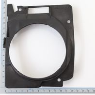 Lüftergehäuse 160x125x33 von Scheppach, Ansicht von vorne mit Skala. Produktname: Lüftergehäuse 160x125x33.