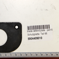 Scheppach-Schutzplatte (Teil 66) mit Loch für Befestigung, Teil eines Sets