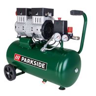 Kompressor PSKO 248 A1 Parkside, Ansicht von der Seite.