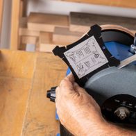 Nassschleifsystem mit Schleifscheibe und Halterung für Scheppach-Wet Bench Grinder, Handgriff für präzise Bedienung