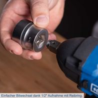 Bitwechsler für 1/2"-Aufnahme mit Reibring für Akku-Schlagschrauber