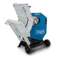 Scheppach-Wippkreissäge mit 700-mm-Schnittbreite, mobiler Ausführung mit Lenkradaufsatz und 5,2 kW Motor