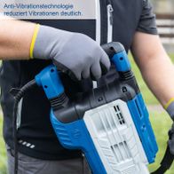 Anti-Vibrationstechnologie für Scheppach-Abruchhammer zeigt reduzierte Vibrationen an