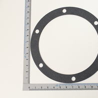 Dichtung pc 13, rund mit vier Löchern, Durchmesser ca. 13 cm, Ansicht von oben.