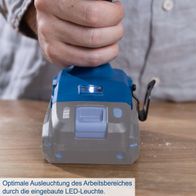 Der Akku-Schlagschrauber C-ID180-X bietet optimale Ausleuchtung des Arbeitsbereichs durch die eingebaute LED-Leuchte.