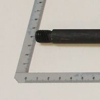 Vorschubhebel mit Etikett, Länge ca. 45 cm, neben einem Lineal zur Größenveranschaulichung.