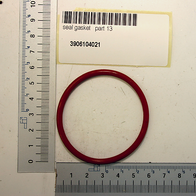 Abdichtung, Teil 13, Artikelnummer 3906104021. Dichtungsring von oben fotografiert.