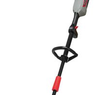 Akku Rasentrimmer BCH3300-40Li von Scheppach, Ansicht von der Seite.